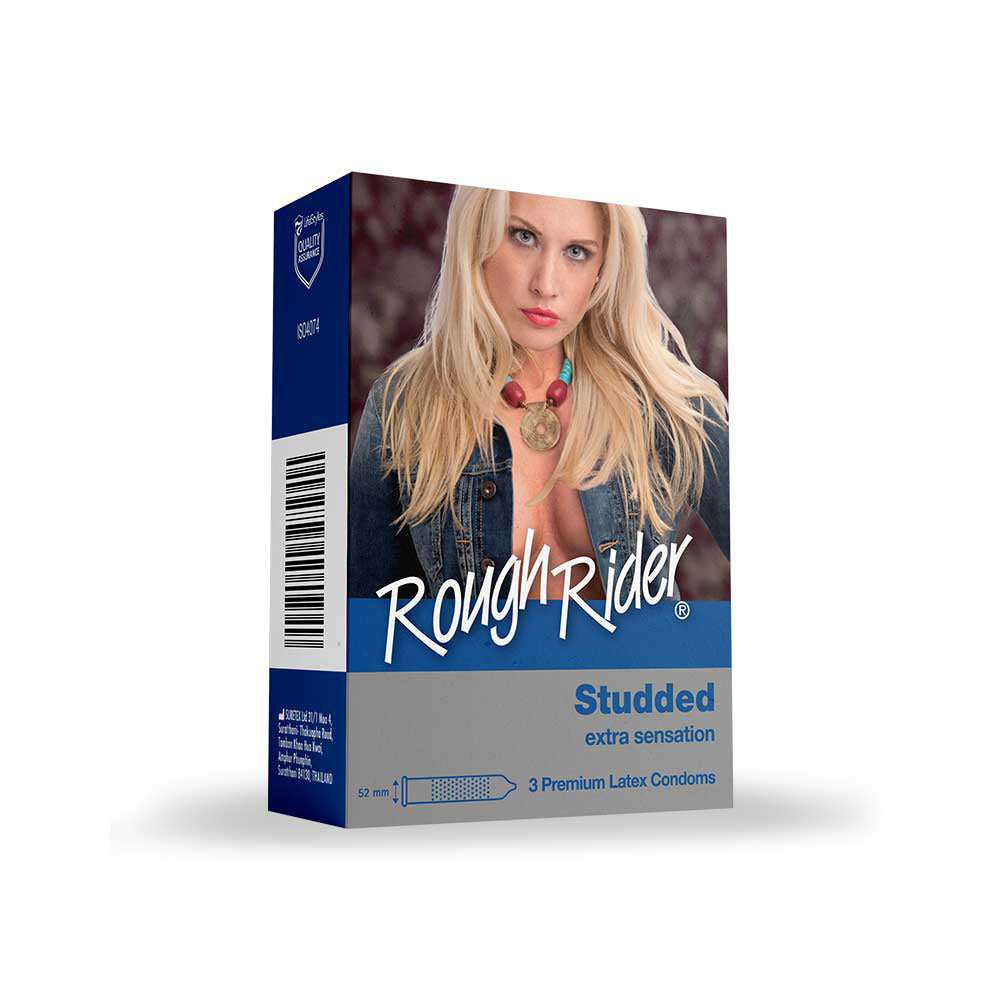 Rough Rider® Studded Condoms 3's