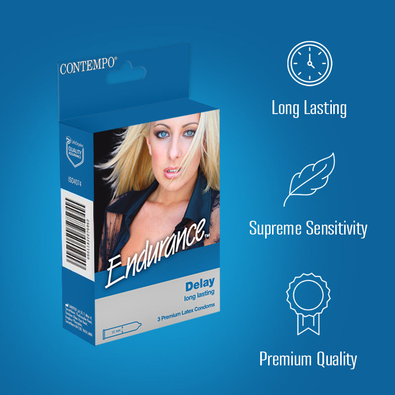 Endurance™ Delay Long Lasting Condoms 3's