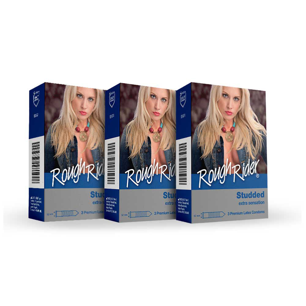 Rough Rider® Studded Condoms 3's
