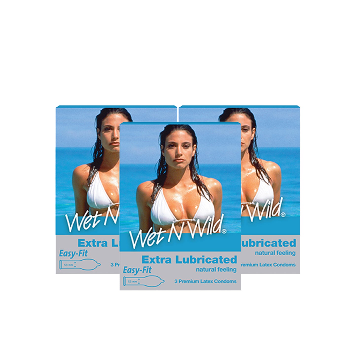 Wet N Wild® Extra Lubricated Condoms 3's [Bundle of 3 Boxes]