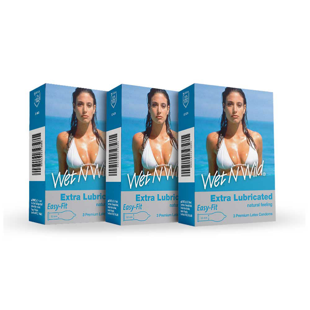 Wet N Wild® Extra Lubricated Condoms 3's
