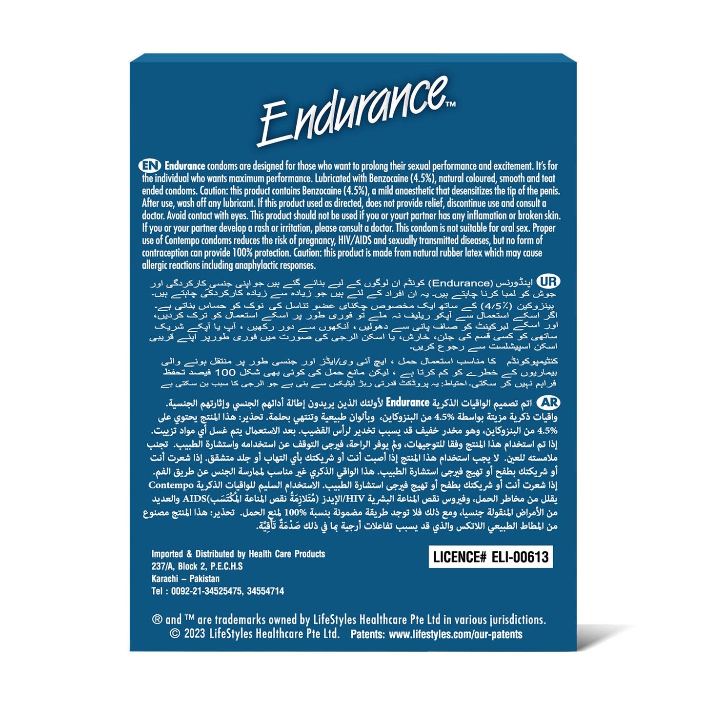 Endurance™ Delay Long Lasting Condoms 3's [BUNDLE OF 3 BOXES]