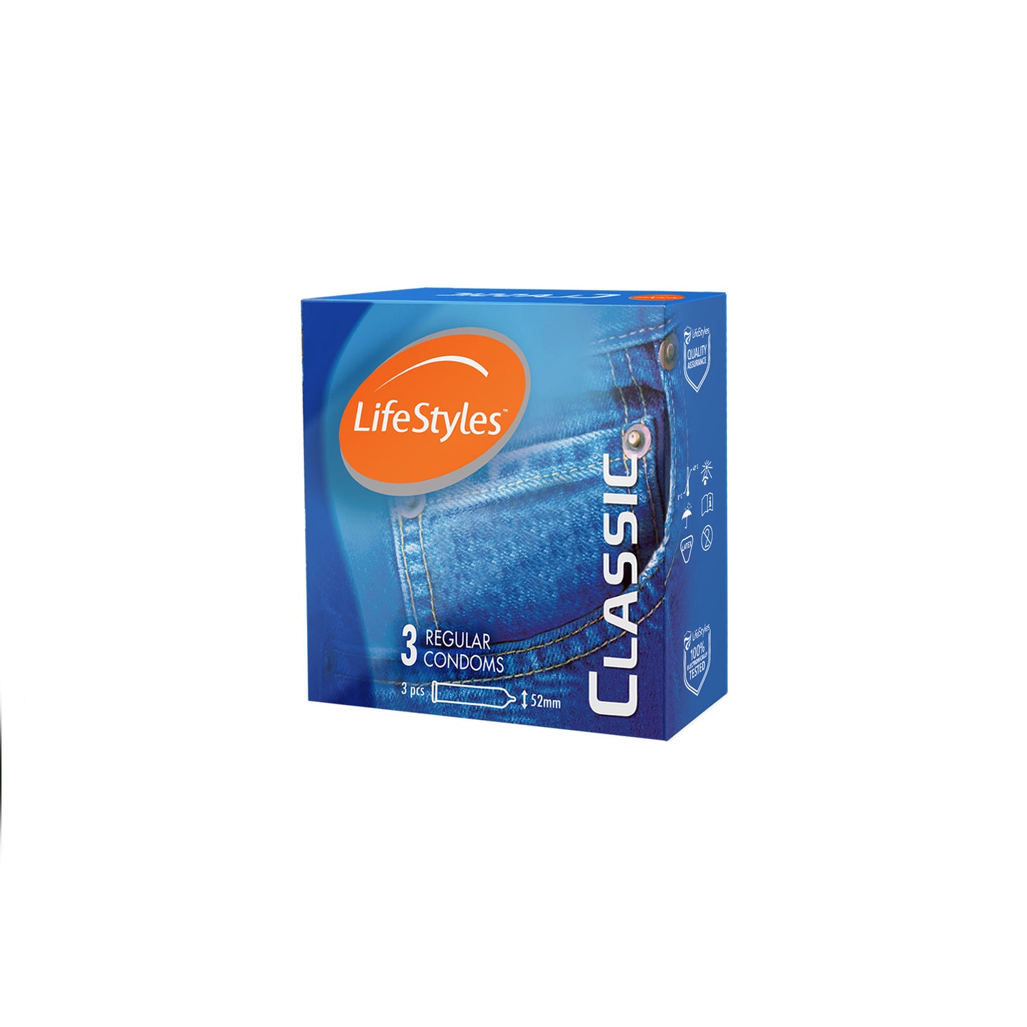 LifeStyles Classic 3's Condoms [BUNDLE OF 12 BOXES]