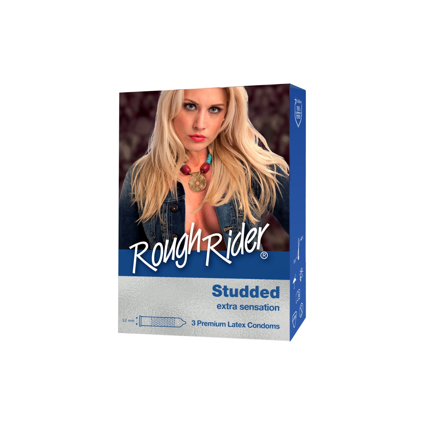 Rough Rider® Studded Condoms 3's [BUNDLE OF 3 BOXES]